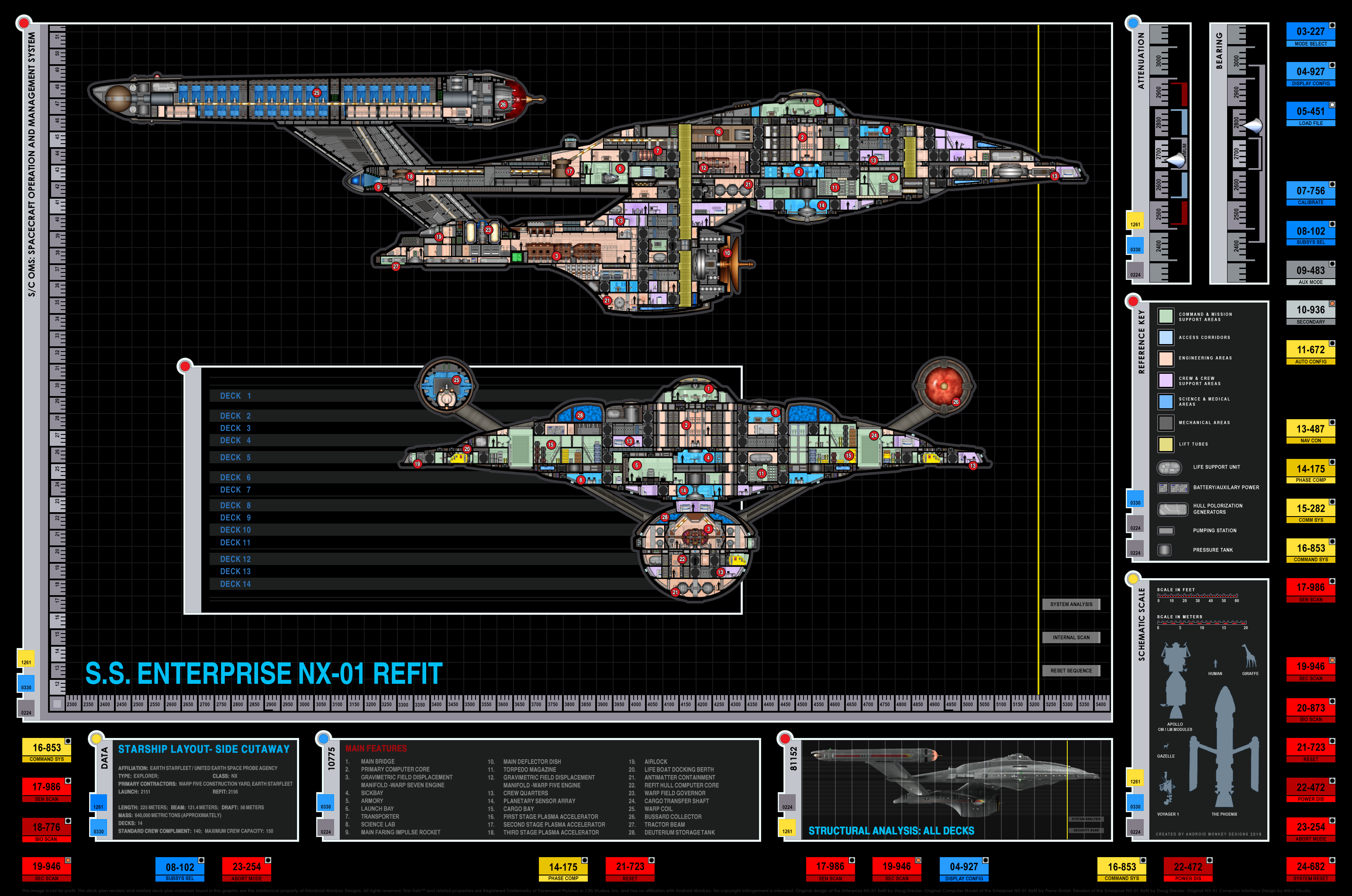 Enterprise NX-01 refit deck 3. enterprise NX-01 refit deck 4. e...
